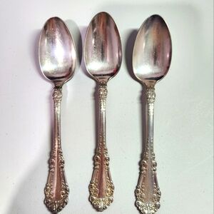 1847 Rogers Brothers spoons, 3 teaspoons